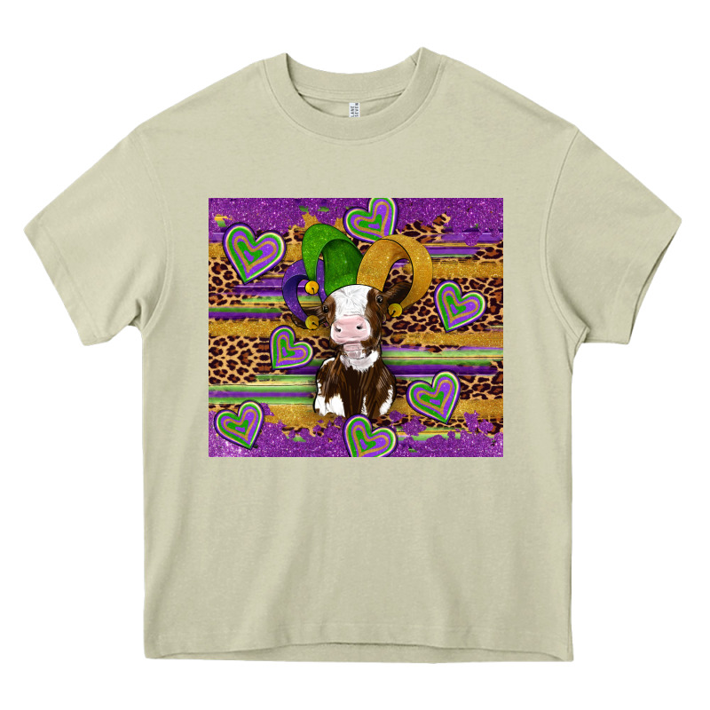 Mardi Gras Cow Heavy Core Tee by Artiststas | Teevron