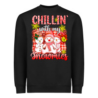 Chillin  With My Red Snowmies Heavyweight Sweatshirt | Teevron