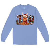 Colony Blue joy christmas reindeer Long Sleeve Tee - Jasminsmagicworld