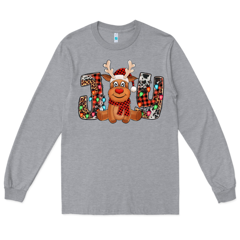Joy Christmas Reindeer Long Sleeve Tee by Jasminsmagicworld | Teevron