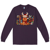 Plum joy christmas reindeer Long Sleeve Tee - Jasminsmagicworld