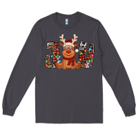 Smoke joy christmas reindeer Long Sleeve Tee - Jasminsmagicworld