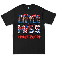 Black little miss America Premium Tee - Zillion Design Studio