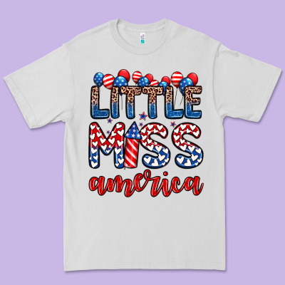 Little Miss America Premium Tee Designed By Zillion Design Studio