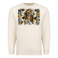Sandshell sunflower cowhide brush stroke Premium Sweatshirt - Artiststas
