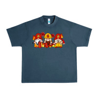 Midnight Navy firefighter gnomes Urban Heavy Tee - Artiststas