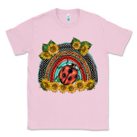 Bubblegum Pink ladybuy  rainbow Classic Tee - BarkalooDesign