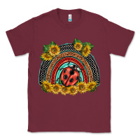 Burgundy ladybuy  rainbow Classic Tee - BarkalooDesign