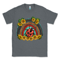 Charcoal Heather ladybuy  rainbow Classic Tee - BarkalooDesign