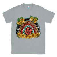 Heather Grey ladybuy  rainbow Classic Tee - BarkalooDesign