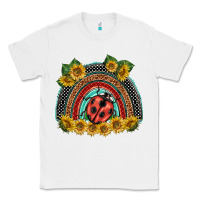White ladybuy  rainbow Classic Tee - BarkalooDesign
