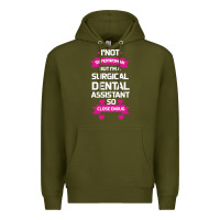 Army Green Surgical Dental Assistant Premium Hoodie - Bettercallsaul