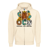 Obsessive Cow Disorder Zipper Hoodie | Teevron