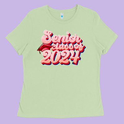 Senior Class Of 2024 Ladies Tee Designed By Jahusdesignshop