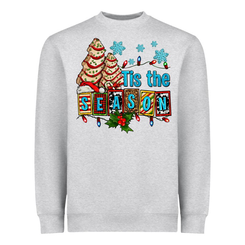 Tis The Season Christmas Tree Cake Ado Heavyweight Sweatshirt by AdoDesignShop | Teevron