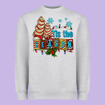 Tis The Season Christmas Tree Cake Ado Heavyweight Sweatshirt Designed By Adodesignshop