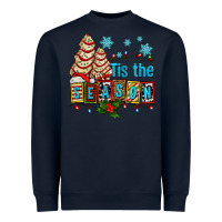 Navy tis the season christmas tree cake ado Heavyweight Sweatshirt - AdoDesignShop