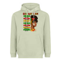 Matcha god say i am juneteenth afro girl Heavyweight Hoodie - Artiststas