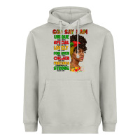 Moon Dust god say i am juneteenth afro girl Heavyweight Hoodie - Artiststas