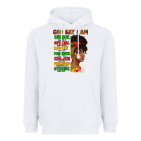 White god say i am juneteenth afro girl Heavyweight Hoodie - Artiststas
