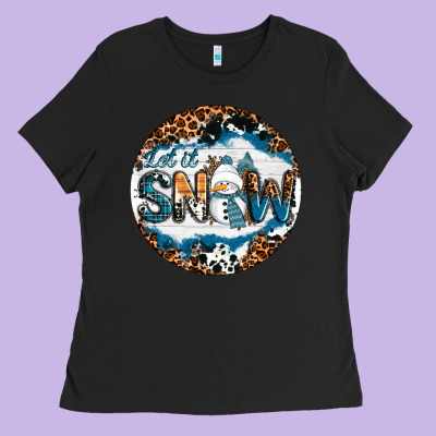 Ladies Tee Let It Snow