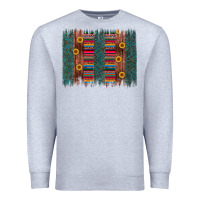 Heather Grey sunflower serape brush stroke Premium Sweatshirt - Artiststas