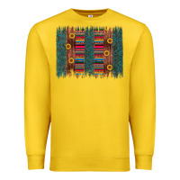 Lemon sunflower serape brush stroke Premium Sweatshirt - Artiststas