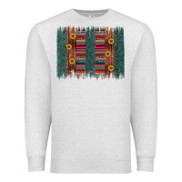 Oatmeal Heather sunflower serape brush stroke Premium Sweatshirt - Artiststas