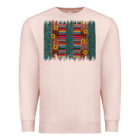 Pale Pink sunflower serape brush stroke Premium Sweatshirt - Artiststas