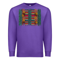 Purple sunflower serape brush stroke Premium Sweatshirt - Artiststas