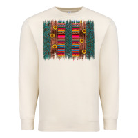 Sandshell sunflower serape brush stroke Premium Sweatshirt - Artiststas