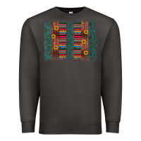 Smoke sunflower serape brush stroke Premium Sweatshirt - Artiststas