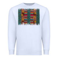 White sunflower serape brush stroke Premium Sweatshirt - Artiststas