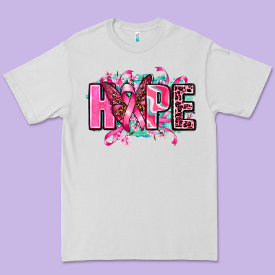 Hope With Butterfly's Premium Tee Designed By Adodesignshop