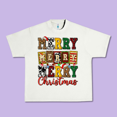 Merry Merry Merry Christmas Ado Urban Heavy Tee Designed By Adodesignshop