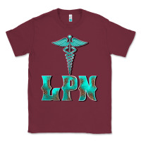 Burgundy licensed practical nurse medical symbol Classic Tee - BarkalooDesign