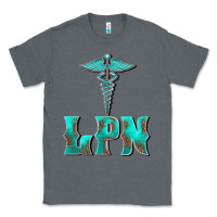 Charcoal Heather licensed practical nurse medical symbol Classic Tee - BarkalooDesign