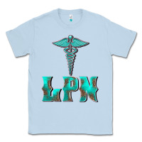 Dusty Blue licensed practical nurse medical symbol Classic Tee - BarkalooDesign