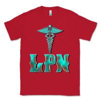 Red licensed practical nurse medical symbol Classic Tee - BarkalooDesign