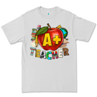 Dove Grey a plus teacher Premium Tee - texasbilliewilder