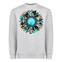 Western Sunflower Gemstone Heavyweight Sweatshirt | Teevron