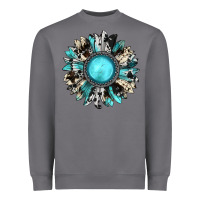 Storm western sunflower gemstone Heavyweight Sweatshirt - JahusDesignShop