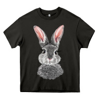 Asphalt Bunny Face Heavy Core Tee - RanaPortraitStore