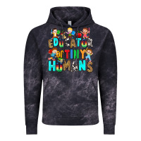 Cloud Black Educator of tiny humans Vintage Hoodie - RanaPortraitStore