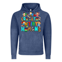 Vintage Denim Educator of tiny humans Vintage Hoodie - RanaPortraitStore