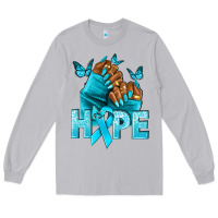 Moon Dust hope tealribbonovarian cancer nails Long Sleeve Tee - NancyCooperArtShop