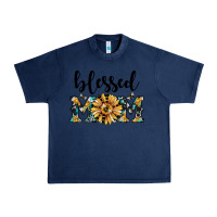 Navy blessed mom Urban Heavy Tee - JahusDesignShop
