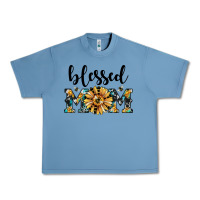 Pebble Blue blessed mom Urban Heavy Tee - JahusDesignShop