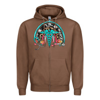 Chestnut nurse rainbow Zipper Hoodie - NancyCooperArtShop
