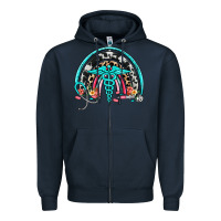 Navy nurse rainbow Zipper Hoodie - NancyCooperArtShop
